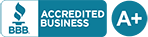 Better Business Bureau Accredited Business A+ Ranking